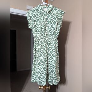 Monteau Cap Sleeve & Cinched Waist Dress